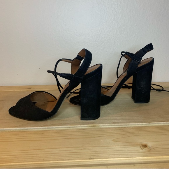 Steve Madden Serrina 4in Block lace up heels size 8 - Picture 5 of 8